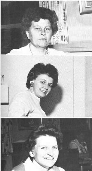 Mrs. Betty Hodge, Mrs. Winifred Gurnsey, Mrs. Marjorie McIntosh